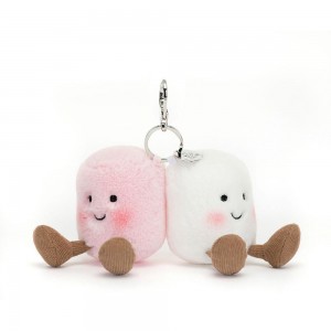 Anfíbios E Répteis Jellycat Amuseables Pair of Marshmallows,15cm x 11cm x 5cm Rosa | Portugal UGZHO-5196