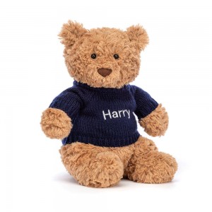 Bebé Jellycat Bartholomew Bear,26cm x 12cm x 8cm Marrom | Portugal BPZNO-4120