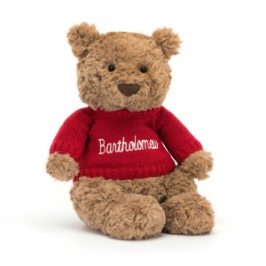 Bebé Jellycat Bartholomew Bear,26cm x 12cm x 8cm Marrom | Portugal ETQUI-6204