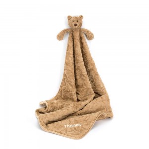 Bebé Jellycat Bartholomew Bear Blankie,56cm x 70cm x 9cm Marrom | Portugal KSTNL-8967