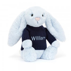 Bebé Jellycat Bashful Coelhinha,31cm x 12cm x 9cm Azuis | Portugal LATKI-5943