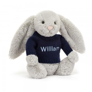 Bebé Jellycat Bashful Coelhinha,31cm x 12cm x 9cm Cinzentas | Portugal PWLHJ-7546