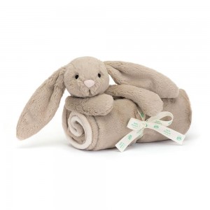 Bebé Jellycat Bashful Coelhinha Blankie,56cm x 70cm x 9cm Bege | Portugal SLVWG-3578