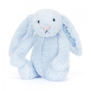 Bebé Jellycat Bashful Coelhinha Medium,31cm x 12cm x 9cm Azuis | Portugal OALIS-6720