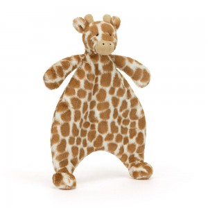 Bebé Jellycat Bashful Giraffe,27cm x 20cm x 7cm Laranja | Portugal QCUVX-7260