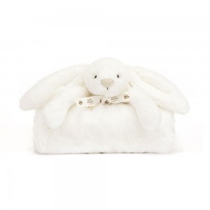 Bebé Jellycat Bashful Luxe Coelhinha Blankie,56cm x 70cm x 9cm Creme | Portugal FVKMH-7245