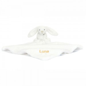 Bebé Jellycat Bashful Luxe Coelhinha Luna,15cm x 34cm x 34cm Branco | Portugal QUYBF-6098