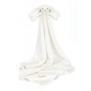 Bebé Jellycat Bashful Luxe Coelhinha Luna Blankie,56cm x 70cm x 9cm Branco | Portugal ZWFMR-0419