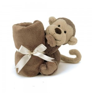 Bebé Jellycat Bashful Monkey,15cm x 34cm x 34cm Marrom | Portugal HEPCU-5623