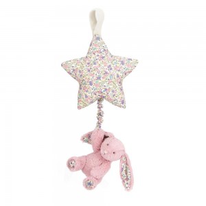 Bebé Jellycat Blossom Tulip Coelhinha Star Musical Pull,30cm x 19cm x 3cm Rosa | Portugal ZFBYO-7214