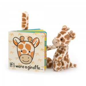 Bebé Jellycat If I Were A Giraffe and Bashful Giraffe Small, Laranja | Portugal TSRZI-0378