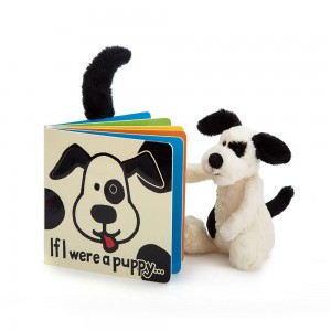 Bebé Jellycat If I Were A Puppy and Bashful Puppy Small, Branco | Portugal LXCSE-5483