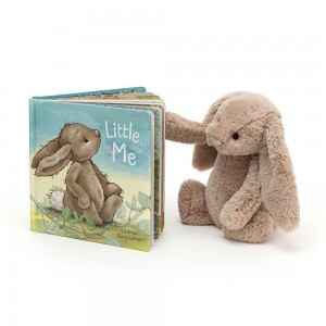 Bebé Jellycat Little Me and Bashful Coelhinha Medium,23cm x 9cm x 20cm Bege | Portugal RGVIF-9207