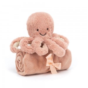 Bebé Jellycat Odell Octopus,10cm x 34cm x 34cm Laranja | Portugal HKWPS-1263