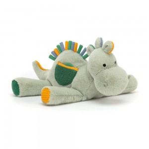 Bebé Jellycat Peek-a-Book Dino Activity Toy,20cm x 8cm Verdes | Portugal SJMRV-5491