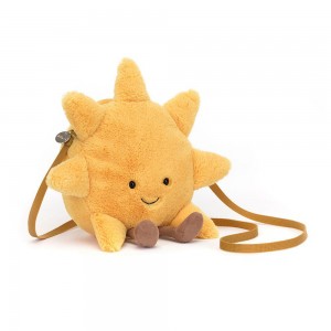Bolsas Jellycat Amuseables Sun,24cm x 26cm x 5cm Amarelas | Portugal ZXYED-0521
