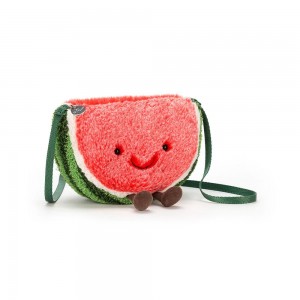 Bolsas Jellycat Amuseables Watermelon,17cm x 22cm x 7cm Rosa | Portugal SXIMC-2368