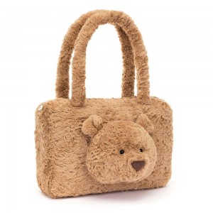 Bolsas Jellycat Bartholomew Bear Tote,24cm x 36cm x 8cm Marrom | Portugal ONZXR-6517