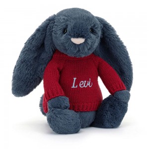 Camisolas Jellycat Bashful Coelhinha,31cm x 12cm x 9cm Azuis | Portugal VSXJG-3629