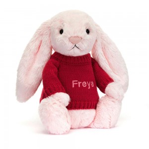 Camisolas Jellycat Bashful Coelhinha,31cm x 12cm x 9cm Rosa | Portugal HOBJI-7089