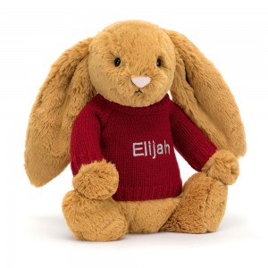 Camisolas Jellycat Bashful Golden Coelhinha,31cm x 12cm x 9cm Amarelas | Portugal BPCXW-5381