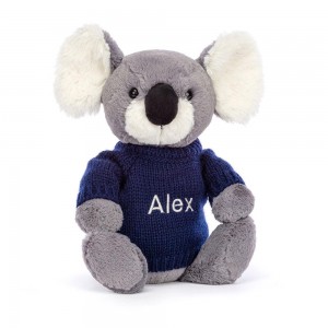 Camisolas Jellycat Bashful Koala,31cm x 12cm x 9cm Cinzentas | Portugal TSZYB-5260