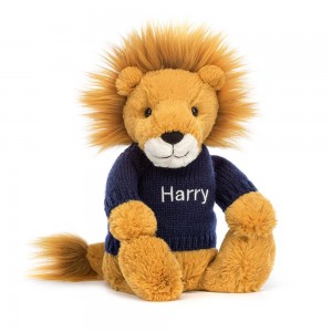 Camisolas Jellycat Bashful Lion,31cm x 12cm x 9cm Amarelas | Portugal GDYHL-5164