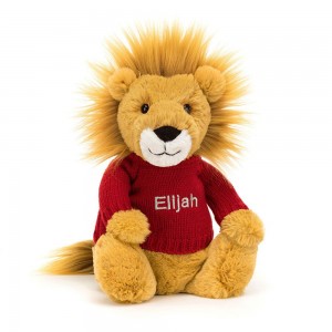Camisolas Jellycat Bashful Lion,31cm x 12cm x 9cm Amarelas | Portugal QVTPI-7285