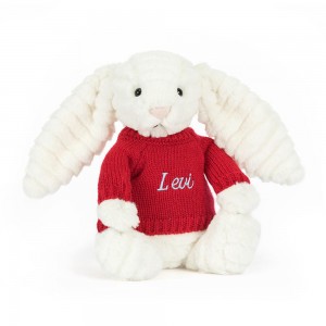 Camisolas Jellycat Bashful Luxe Coelhinha Nimbus,31cm x 12cm x 9cm Branco | Portugal MVIFB-4217