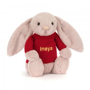 Camisolas Jellycat Bashful Luxe Coelhinha,31cm x 12cm x 9cm Rosa | Portugal ZJPDI-0379