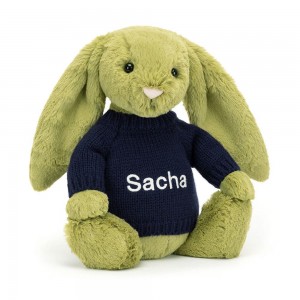 Camisolas Jellycat Bashful Moss Coelhinha,31cm x 12cm x 9cm Verdes | Portugal TMVCG-8435