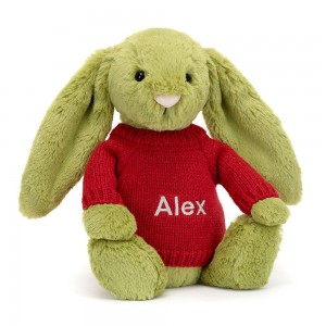 Camisolas Jellycat Bashful Moss Coelhinha,31cm x 12cm x 9cm Verdes | Portugal OCTKB-7189