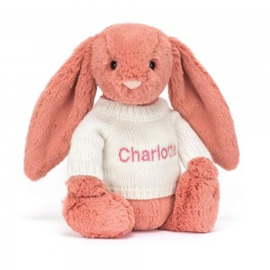 Camisolas Jellycat Bashful Sorrel Coelhinha with Cream Jumper,31cm x 12cm x 9cm Laranja | Portugal SZUQD-0524