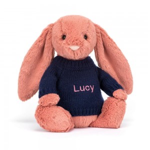 Camisolas Jellycat Bashful Sorrel Coelhinha,31cm x 12cm x 9cm Laranja | Portugal IGKDO-2376