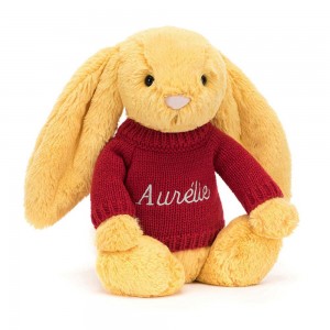Camisolas Jellycat Bashful Sunshine Coelhinha,31cm x 12cm x 9cm Amarelas | Portugal WVLFU-3518