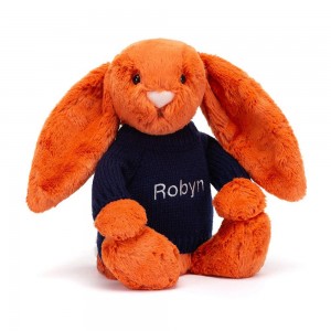 Camisolas Jellycat Bashful Tangerine Coelhinha,31cm x 12cm x 9cm Laranja | Portugal NJCXK-3620