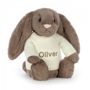 Camisolas Jellycat Bashful Truffle Coelhinha with Cream Jumper,31cm x 12cm x 9cm Marrom | Portugal IHWFL-7692