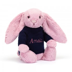 Camisolas Jellycat Bashful Tulip Coelhinha,31cm x 12cm x 9cm Rosa | Portugal FAPCD-8430