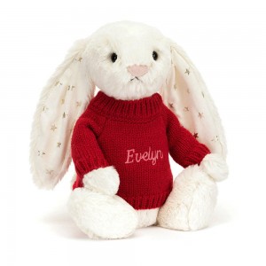 Camisolas Jellycat Bashful Twinkle Coelhinha,31cm x 12cm x 9cm Branco | Portugal TJPIO-3169