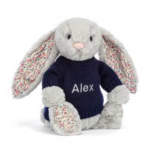 Camisolas Jellycat Blossom Coelhinha,31cm x 12cm x 9cm Cinzentas | Portugal BELDW-3096
