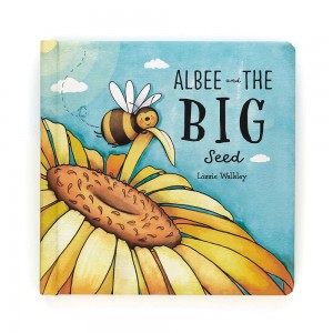 Livros De Histórias Jellycat Albee And The Big Seed,21cm x 21cm x 2cm Amarelas | Portugal MGHKJ-6580