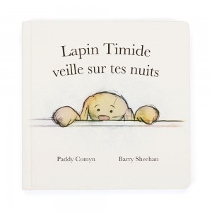 Livros De Histórias Jellycat Lapin Timide Veille Sur Tes Nuits Livre,19cm x 19cm x 2cm Branco | Portugal KVQLS-6419