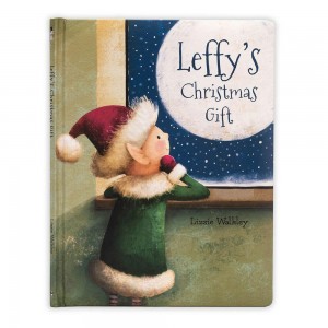 Livros De Histórias Jellycat Leffy's Christmas Gift,26cm x 20cm x 2cm Verdes | Portugal YBNOL-1758