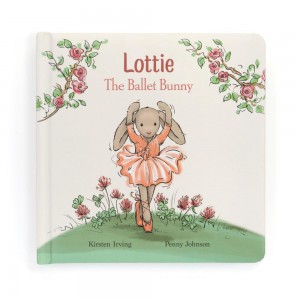 Livros De Histórias Jellycat Lottie The Ballet Coelhinha,19cm x 19cm x 2cm Rosa | Portugal ZDHRL-0982