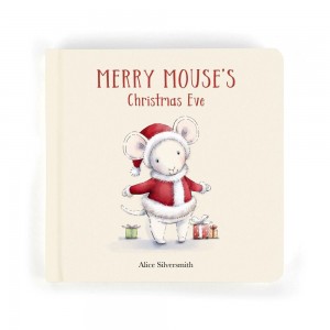 Livros De Histórias Jellycat Merry Mouse's Christmas Eve,19cm x 19cm x 2cm Branco | Portugal KLGBF-4753
