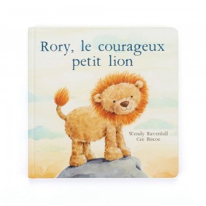 Livros De Histórias Jellycat Rory, Le Courageux Petit Lion Livre,23cm x 23cm x 2cm Amarelas | Portugal XQIEN-6970
