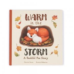 Livros De Histórias Jellycat Warm in the Storm,24cm x 25cm x 2cm Branco | Portugal RTQUS-3148