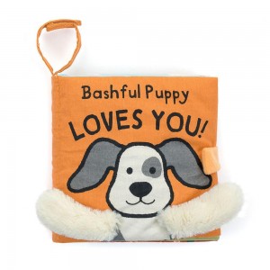 Livros Jellycat Bashful Puppy Loves You,15cm x 15cm x 5cm Branco | Portugal OCVQA-9271
