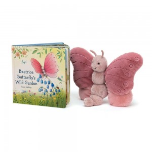 Livros Jellycat Beatrice Butterfly's Wild Garden and Beatrice Butterfly Rosa | Portugal AORCY-5837