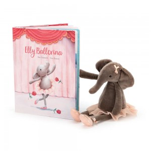 Livros Jellycat Elly Ballerina and Dancing Darcey Elephant Cinzentas | Portugal OSHNI-6241